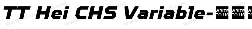 TT Hei CHS Variable字体转换